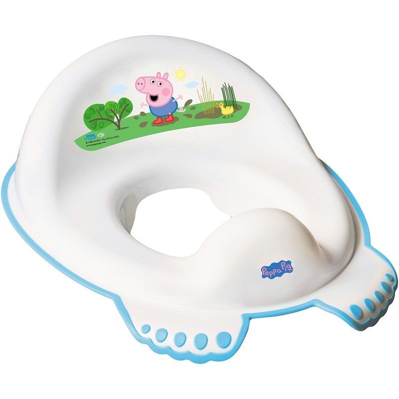 Reductor vas toaleta antiderapant, Peppa Pig Albastru, PP-002, Tega Baby